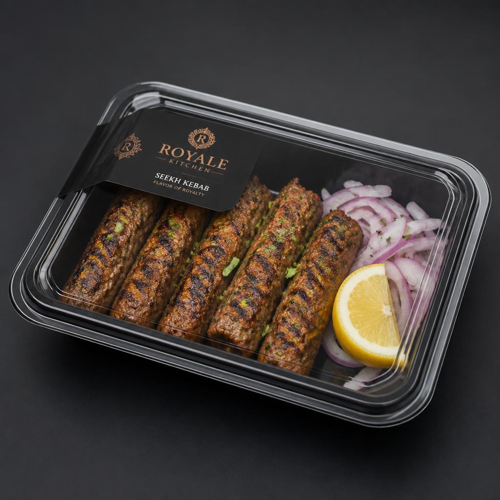 Seekh Kebab (2 Kebabs & 1 Fresh Naan)